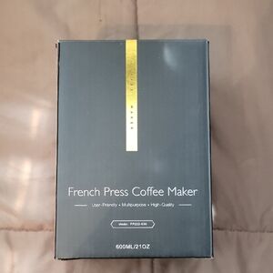 French Press Coffee Maker - Black